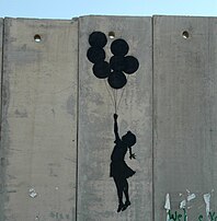 West Bank Wall graffiti art 5 July 2022