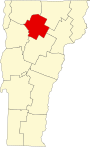 Lamoille County map
