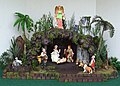 A Nativity Creche made by Bill Egan of Florida, 21st century