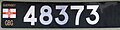 A Guernsey plate displaying the GBG country code