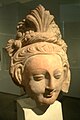 Head of a Serindian female Bodhisattva, 6th-7th century terracotta, Tumshuq (Xinjiang)