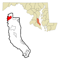 Location of Dunkirk, Maryland