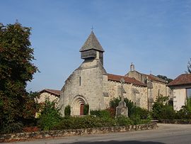 The church in Saint-Martin-de-Jussac