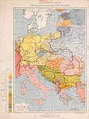 Ethnographical Map of Central and Southeastern Europe - War Office, 1916, London.