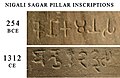 Nigali Sagar pillar inscriptions