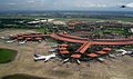 Soekarno-Hatta International Airport formed as a collection of Javanese pendopo pavilions