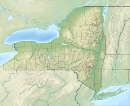 Location of Cross Lake in New York, USA.