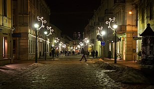 Kaunas Old Town in winter