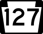 Pennsylvania Route 127 marker