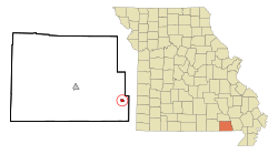 Location of Naylor, Missouri