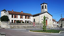 The church in Sainte-Colombe-sur-Seine