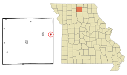 Location of Greencastle, Missouri