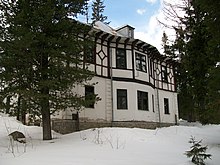 Vila Marína, a house in Štrbské Pleso where the poet Maša Haľamová lived.