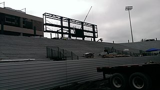 Student section & video board