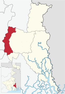 Location of Barrackpore 2 subdivision