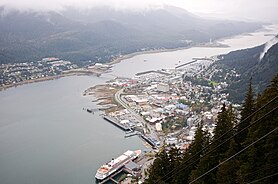 View of Juneau from the Goldbelt Tram