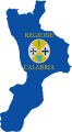 Flag map of Calabria