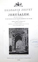 Ordnance Survey of Jerusalem 17 January 2020