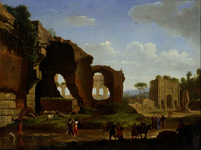 Herman van Swanevelt, A Roman View of Ruins