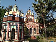 Ajuria: Nava ratna Lakshmi Janardana temple with rasmancha, built in 1793, renovated