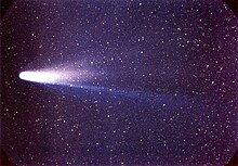 A photograph of Halley's Comet