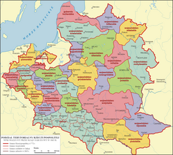 Claimed borders of the Polish–Lithuanian–Ruthenian Commonwealth during the January Uprising