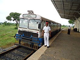 Rail bus in Punani railway station
