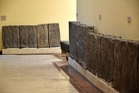 Basalt wall slabs from the palace of Tiglath-pileser III at Arslan Tash, Syria. Ancient Orient Museum, Istanbul