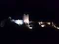 View of the Cornatel Castle at night.