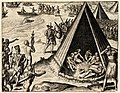 Image 56Francis Drake's 1579 landing in "New Albion" (modern-day Point Reyes); engraving by Theodor De Bry, 1590. (from History of California)