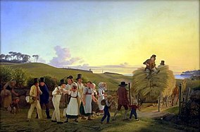 Farmers Return Home from the Field with the Final Sheaves of Grain (1845)