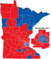 Seats won in the 2014 Minnesota House election