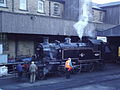 41241 being checked over at Haworth shed in Oct 2012