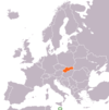 Location map for Malta and Slovakia.