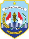 Former emblem of North Kalimantan (2014–2021) as per North Kalimantan Governor Regulation No. 4/2014.[41]