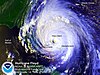 Hurricane Floyd over the Bahamas