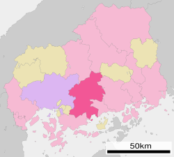Location of Higashihiroshima