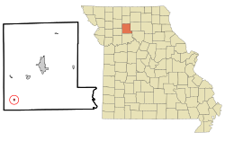Location of Ludlow, Missouri