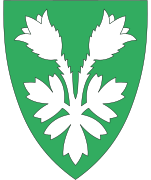 Coat of arms of Oppland County (1989-2019)