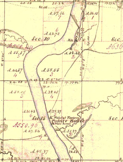Original land survey map (1851).