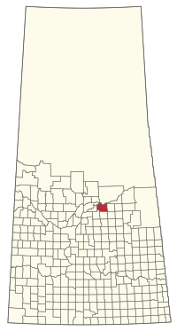 Location of the RM of Kinistino No. 459 in Saskatchewan