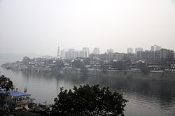 A review of Hechuan city at the meeting point of Jialing River and Fu River