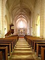 Interior of Saint-Pierre church in Etais-la-Sauvin