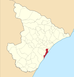 Location of Aracaju in the Sergipe