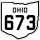 State Route 673 marker