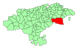 Location in Cantabria.