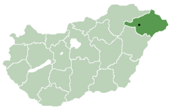 Location of Tiszaszalka