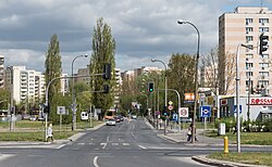 Św. Bonifacego Street in Stegny, Warsaw
