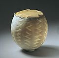 Salt glazed porcelain, "Botanik" 2009 Ø: 15 cm