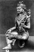 Silver Manjushri, Java art, c. 9th century